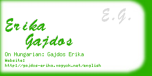 erika gajdos business card